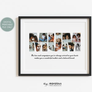 Personalized Gifts for Mom, Mum Gifts Photo Collage, Custom Photo Gifts, Mom Gift from Daughter, Gift for Mommy, Custom Gift for Mom