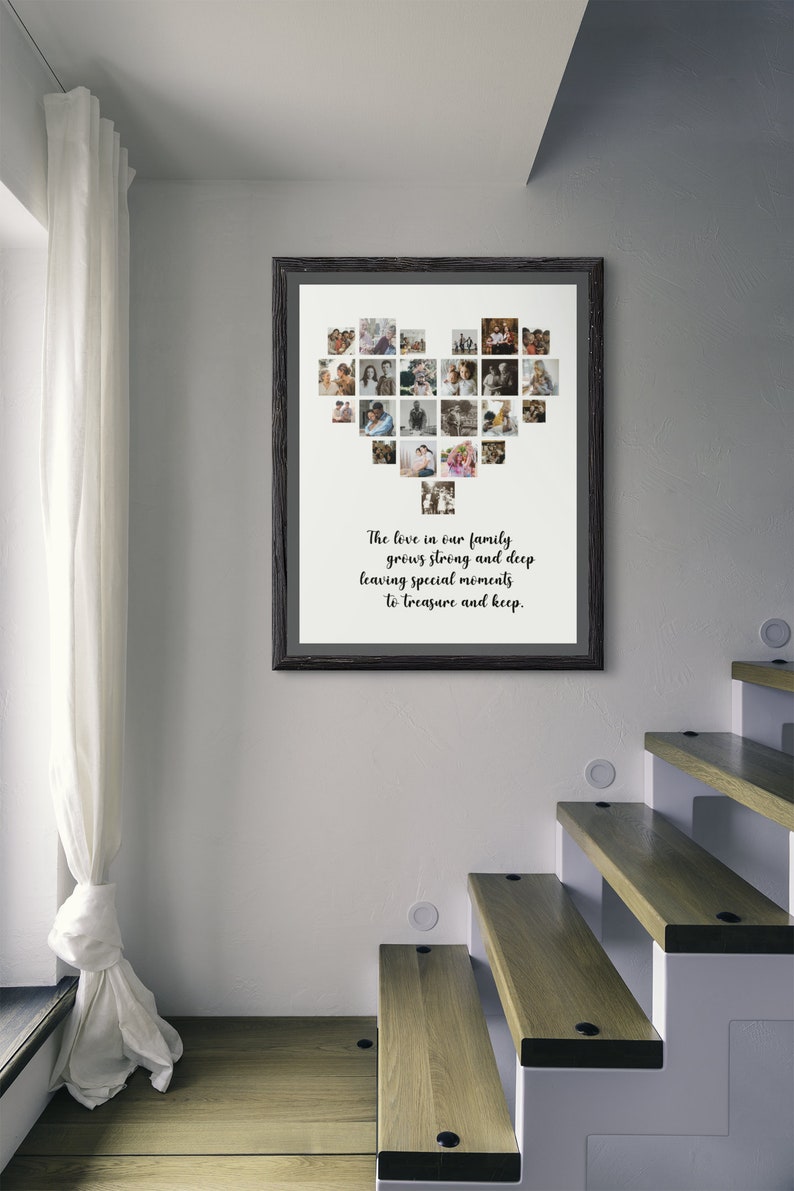 Family Custom Photo Collage Personalized Picture Collage Gift Etsy