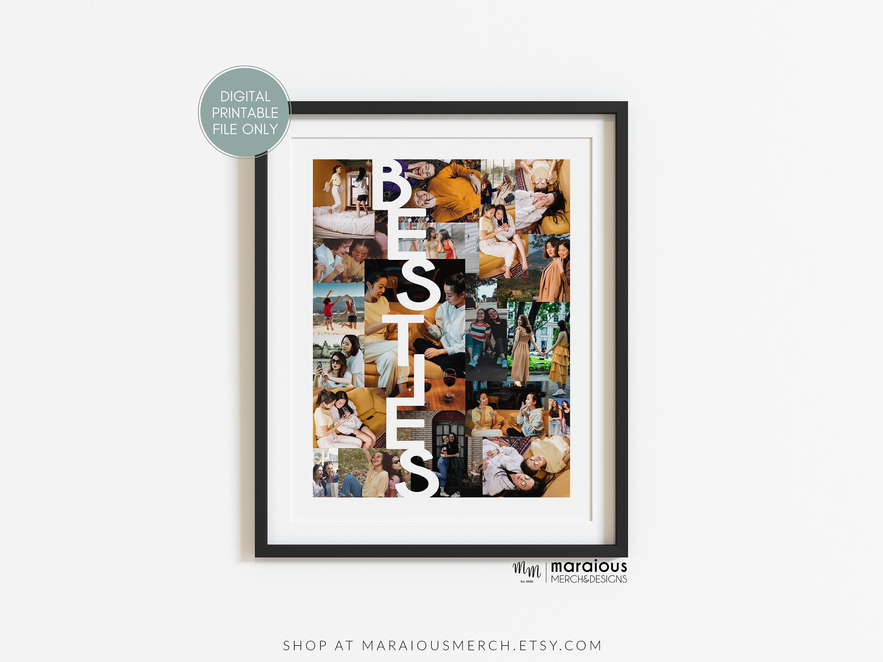 Personalized gifts for friend female, Best friend picture frame, Custom Photo gift, Best Friend Graduation gift, Gift for best friend female