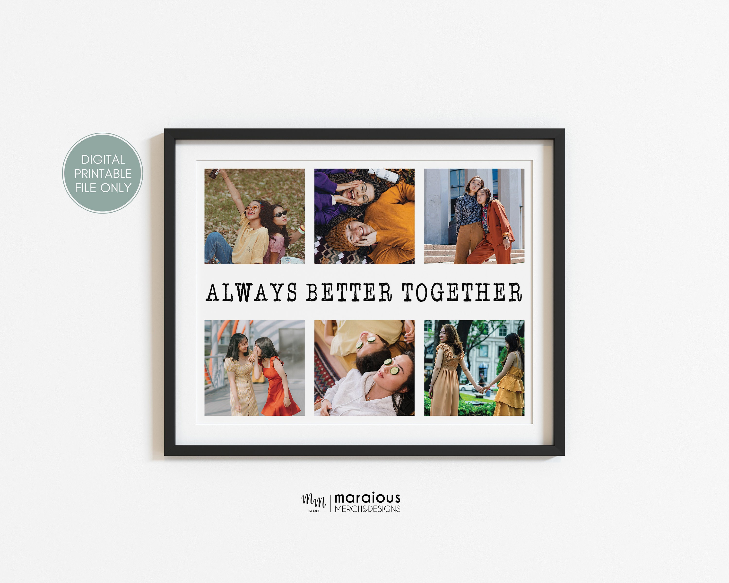 HD Best Friends Forever Wall Poster For Friend /HD Wall Poster For Gift /  HD Friends Wall Poster for Wall Decoration (12x18-Inch, 300 GSM Thick  Paper, Gloss Laminated, Unframed) Rolled Fine Art