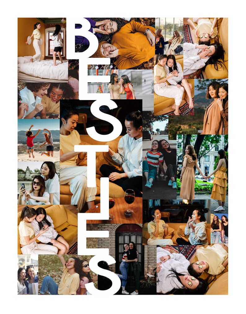 Personalized BFF gift Digital Gift for Best Friend Photo Etsy