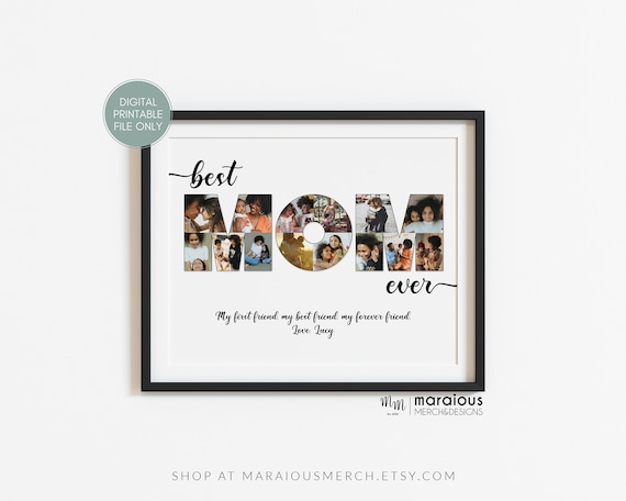 Personalized Mom Photo Collage Gifts, Mom Gifts For Christmas, Unique Photo  Gift For Mom