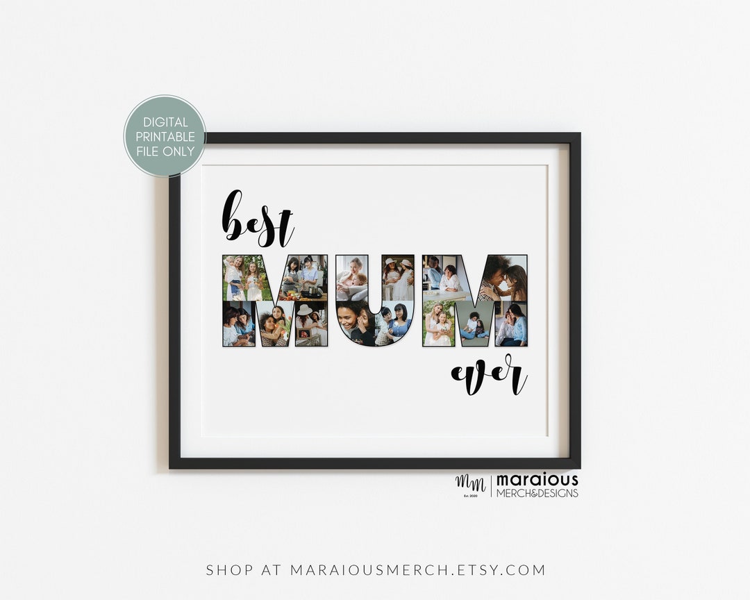 Custom Photo Collage Mum Gifts, Personalized Gifts for Mom