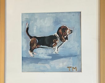 Bassett Hound Painting