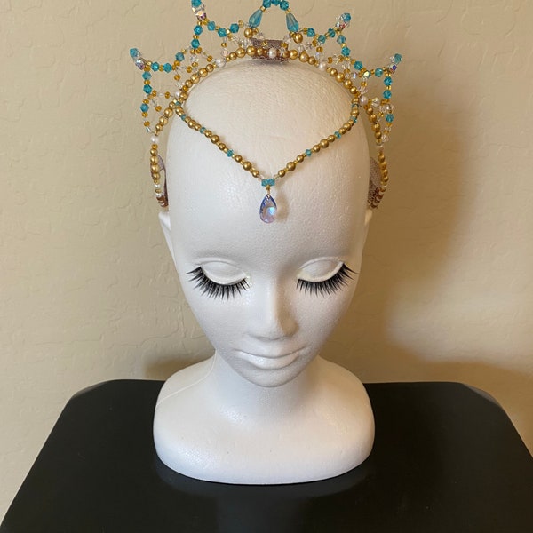 Blue Ballet Headpiece - Le Corsaire / La Bayadere / Esmeralda / Talisman / Arabian dance / Princess Florine -ballet crown / ballet tiara