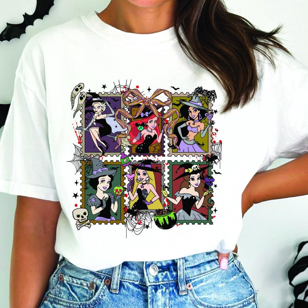 Disney Princess Halloween Shirt, Princess Halloween Sweatshirt, Disney Halloween Hoodie, Halloween Shirts, Halloween Disney Girl Trip Shirt New Hoodies