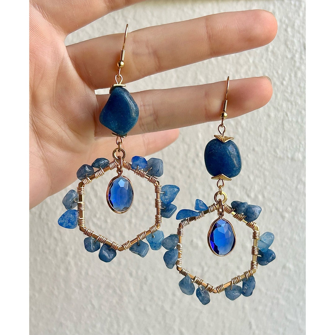 Perfectly Clear Sky Blue Agate and Blue Quartzite Etsy