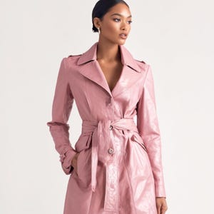 Pink trench coat - Etsy 日本