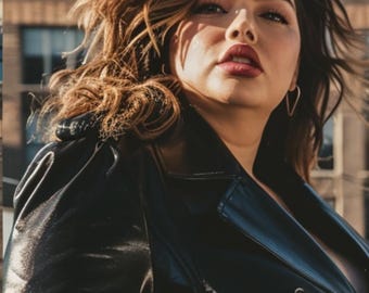 Svart läder trenchcoat för kvinnor, fårskinnsjacka, ytterkläder i vintagestil, handgjord damkappa, present till henne vinterkappa för kvinnor plus storlek