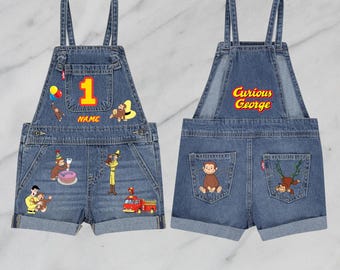 Customizable Overalls - CURIOUS MONKEY or ANY Theme