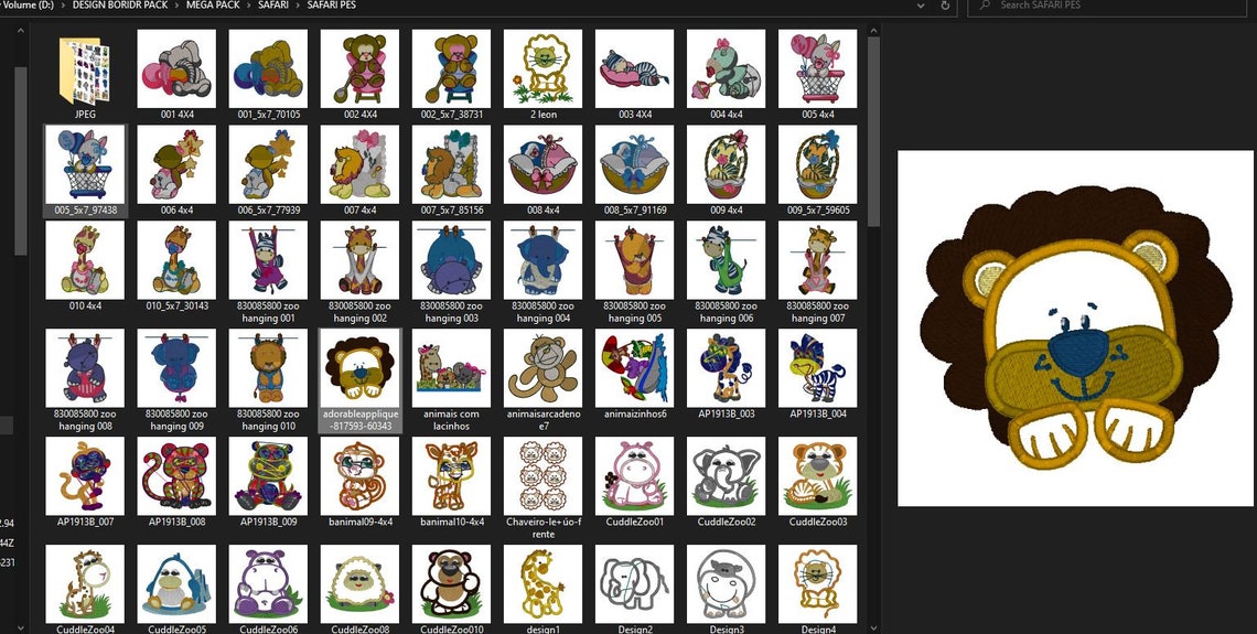 thumbnailer embroidery software