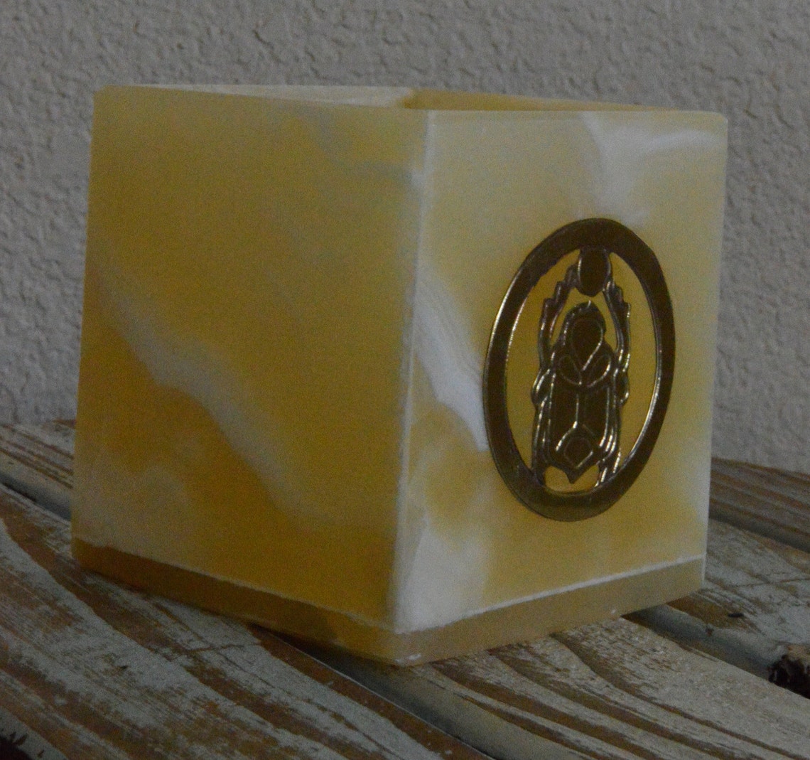 Egyptian Alabaster Stone CandleHolder Etsy