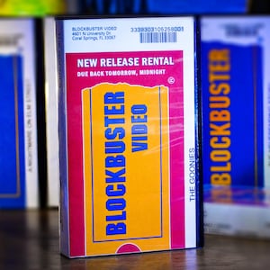 Vintage RED Blockbuster VHS Tape Case | New Release Movie Rental Prop | 90s Nostalgia Collectible