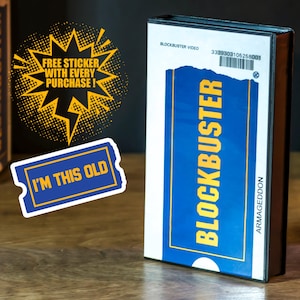 Nostalgic!!! Classic VHS Blockbuster Tape