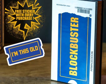 Nostalgic!!! Classic VHS Blockbuster Tape