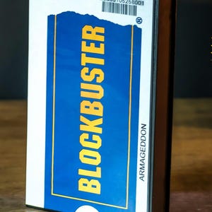 Nostalgic!!! Classic VHS Blockbuster Tape