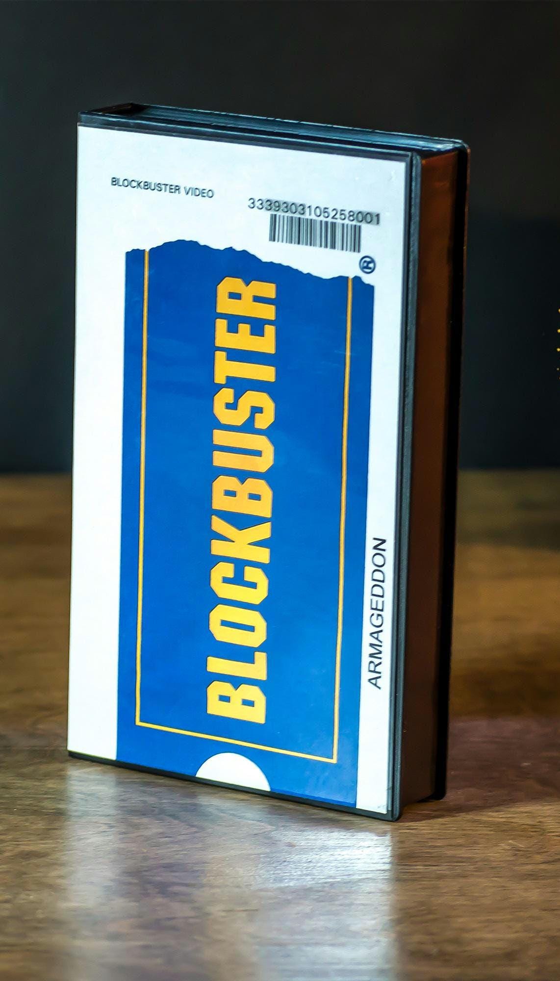 Nostalgic!!! Classic VHS Blockbuster Tape