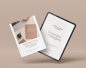 Manuale di strategia di marketing per marchi di lifestyle / Download digitale in formato PDF e file Word modificabile / Modello di piano di marketing per aziende creative