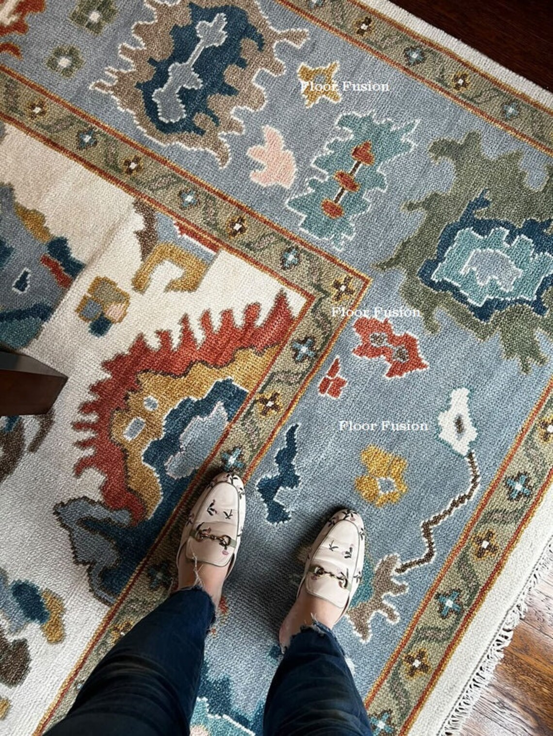 Hand Knotted 8x10, 9x12, 10x14, Wool Oushak Wool Area Rug, Oushak