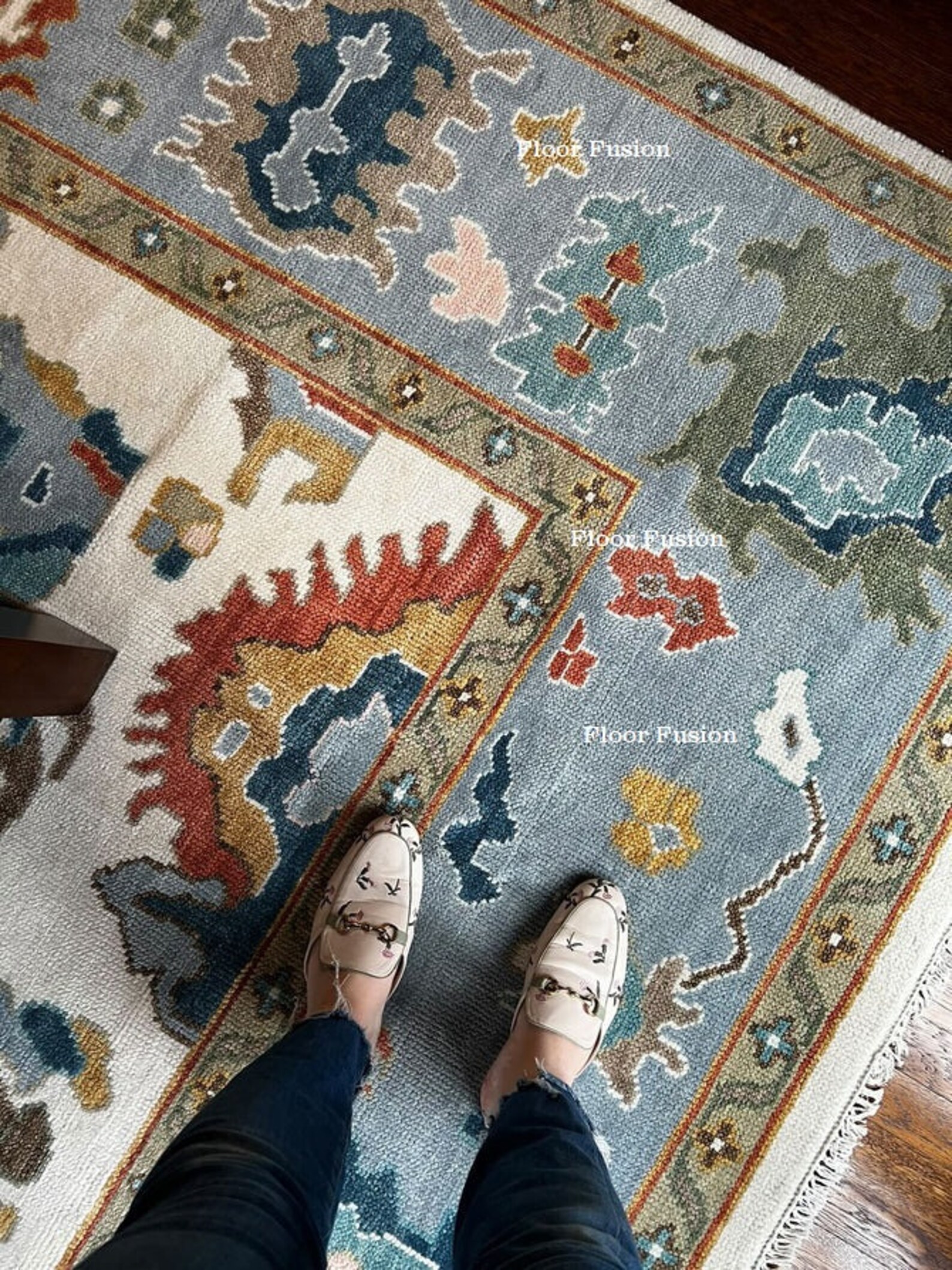 Hand Knotted 8x10, 9x12, 10x14, Wool Oushak Wool Area Rug, Oushak