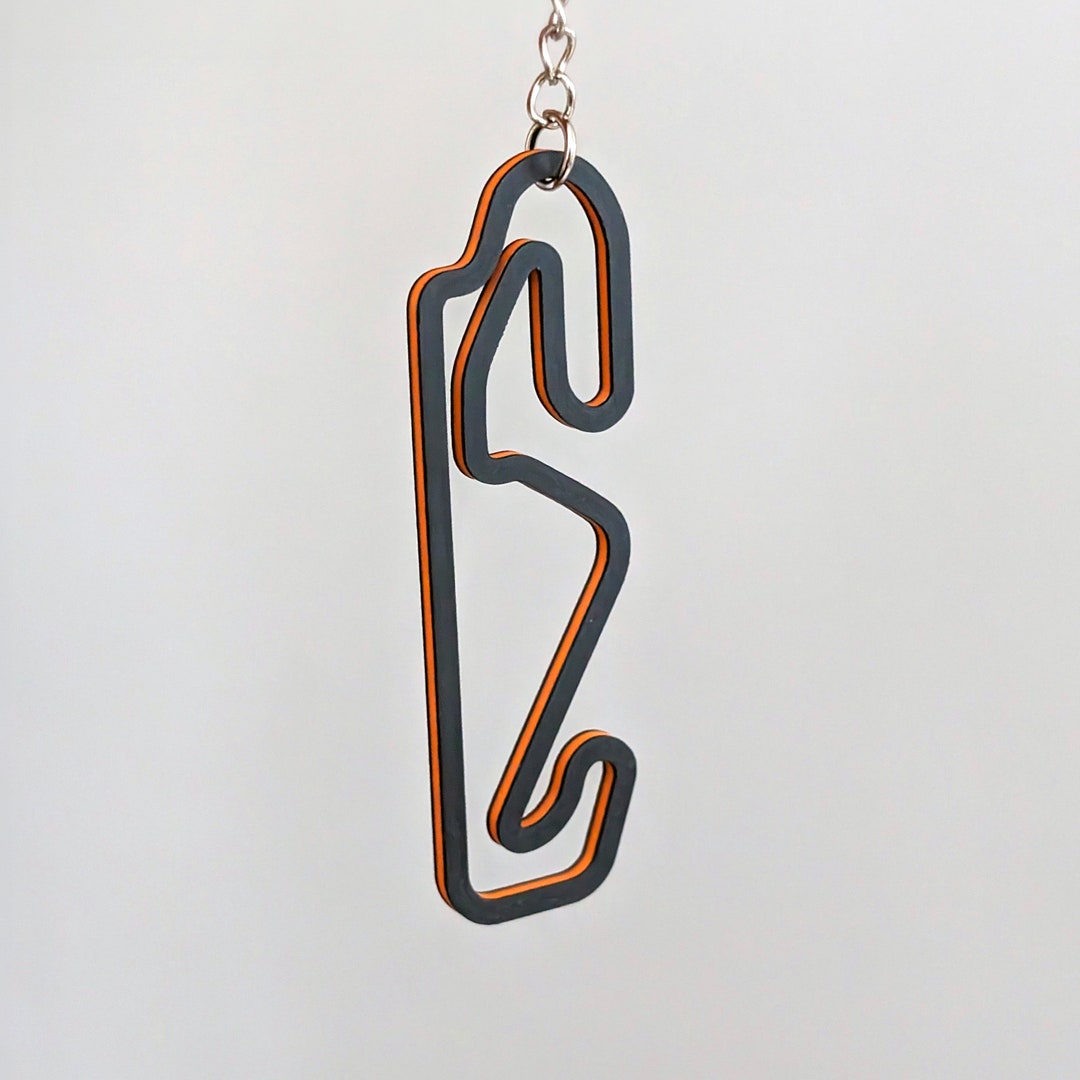 Customised F1 Race Track Keyring - Multiple Colors - Etsy