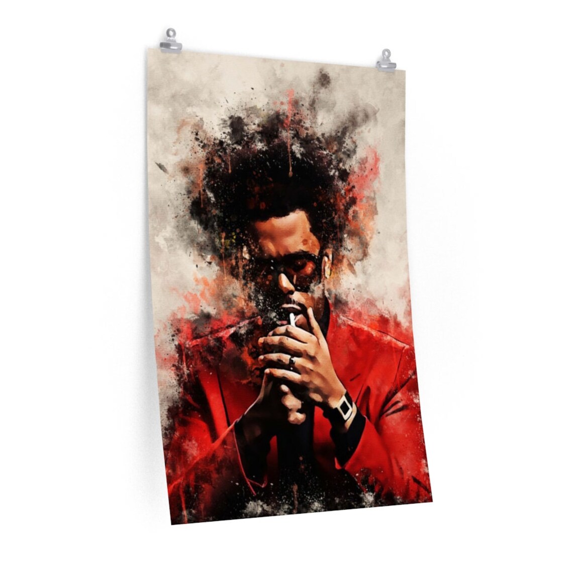 The Weeknd Posters The Weeknd art print The Weeknd canvas Etsy