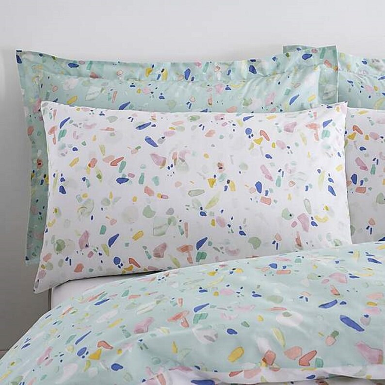 New Summer Style Reversible Multicoloured Confetti Duvet Cover Etsy