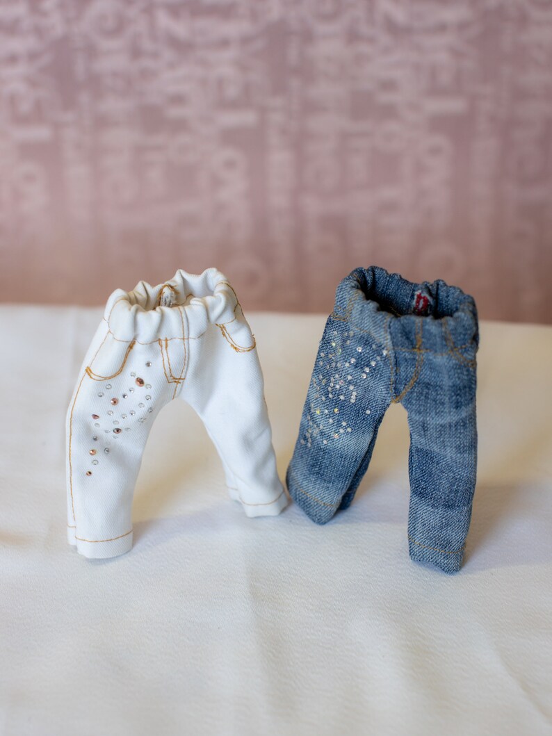Doll Jeans Rag Doll Clothes Barbie Blue Jeans Doll | Etsy