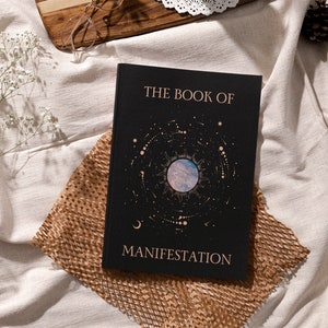 Book of Manifestation, Manifesting Journal, Black Hardcover Gratitude Journals, Shadow Work Diary, Witchy Birthday Gifts, Gift for Friend