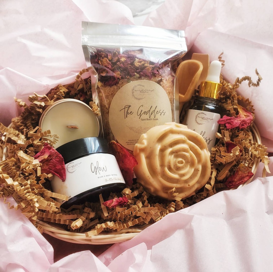 Relaxation Rose Spa Gift Box for Her Vegan Gift Option 