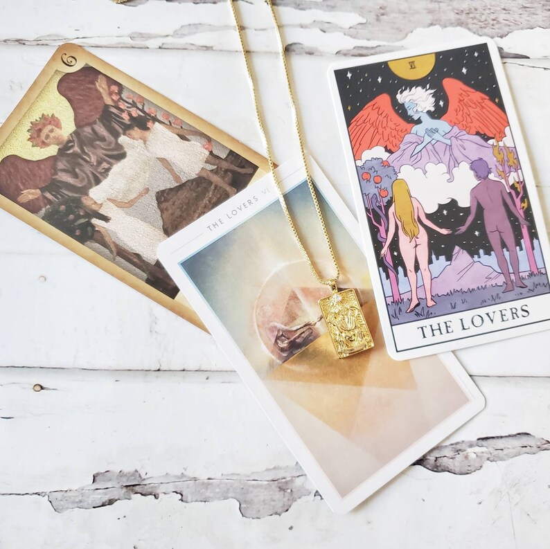 The lovers tarot necklace Clearance