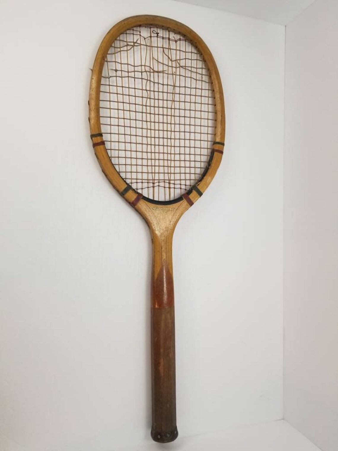 Antique Wooden Tennis Racket A.G. Spalding & Bros. of Canada Etsy