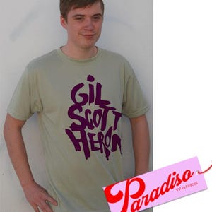 Gil Scott Reiher Graffiti Art bedrucktes T-Shirt