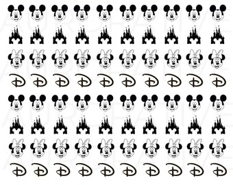 Disney Nail Decal Etsy Disney Nail Decal Etsy