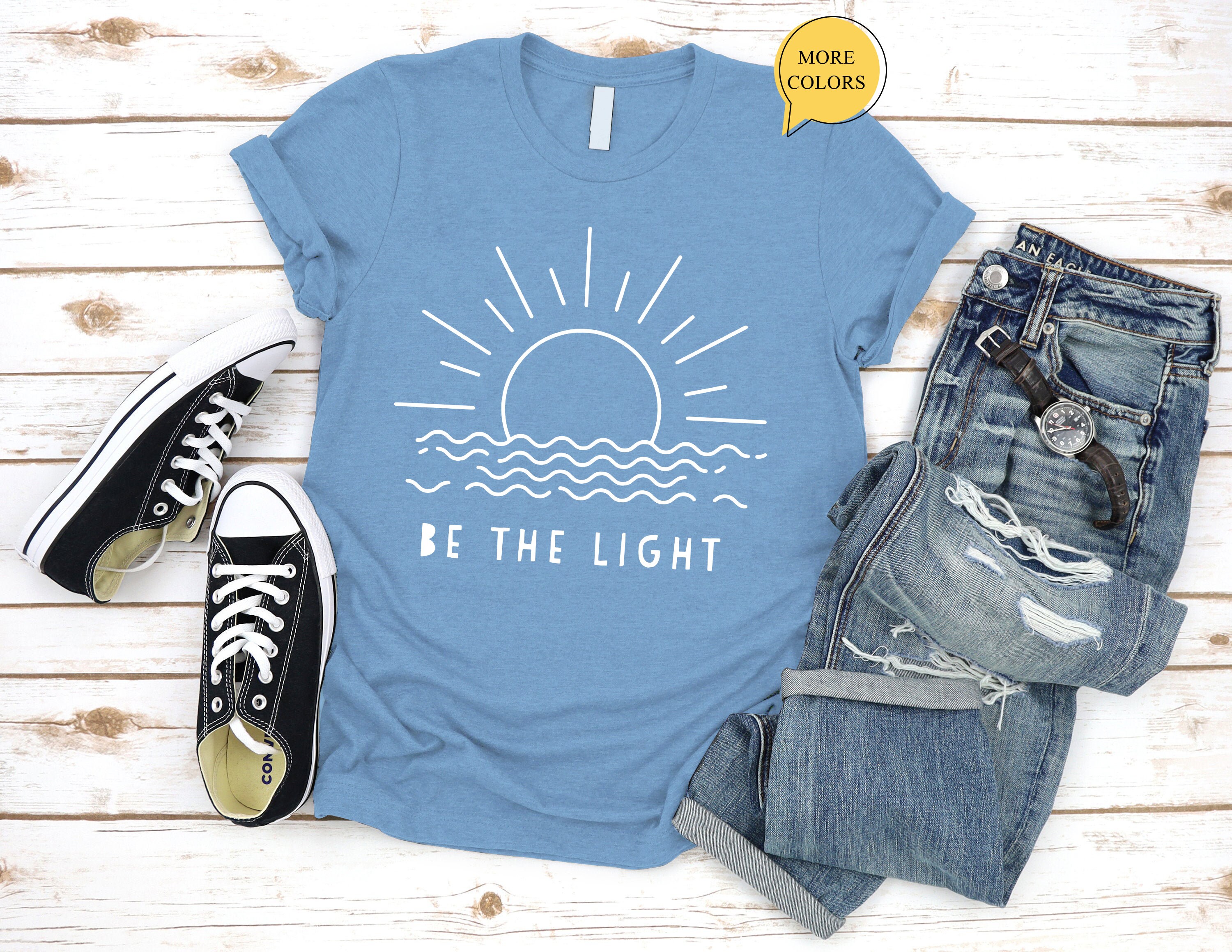 Be the Light T-Shirts Let Your Light Shine T-Shirts | Etsy