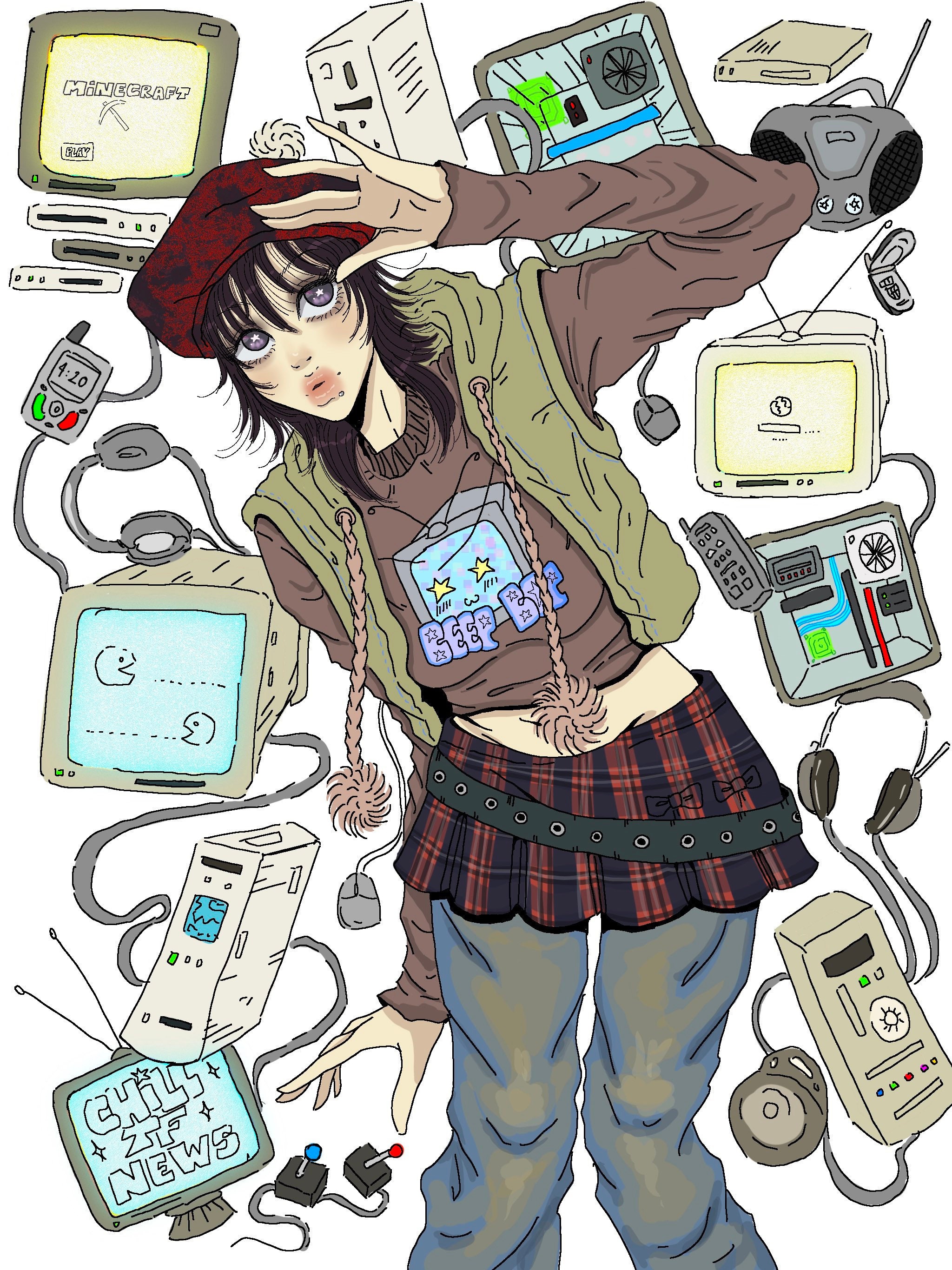 Computer Junkie 11x14 print Etsy