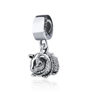 Guinea Pig Cavy Hamster 925 Sterling Silver Pendant Bead Gift fits Pandora Charm Bracelets & Necklaces