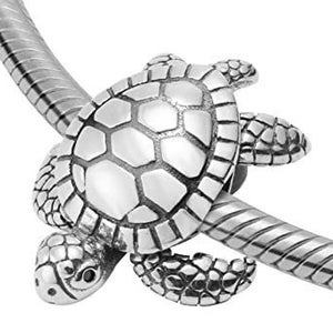 Realistic Baby Turtle 925 Sterling Silver Charm Pendant Bead Gift fits Pandora, European, Charm Bracelets & Necklaces