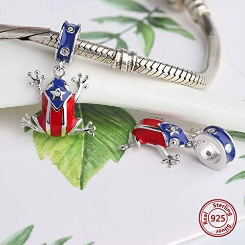 Puerto Rico Coqui Tree Frog Charm Pendant 925 Sterling Silver Charms For  Bracelets and Necklaces - CB11AUCEY97