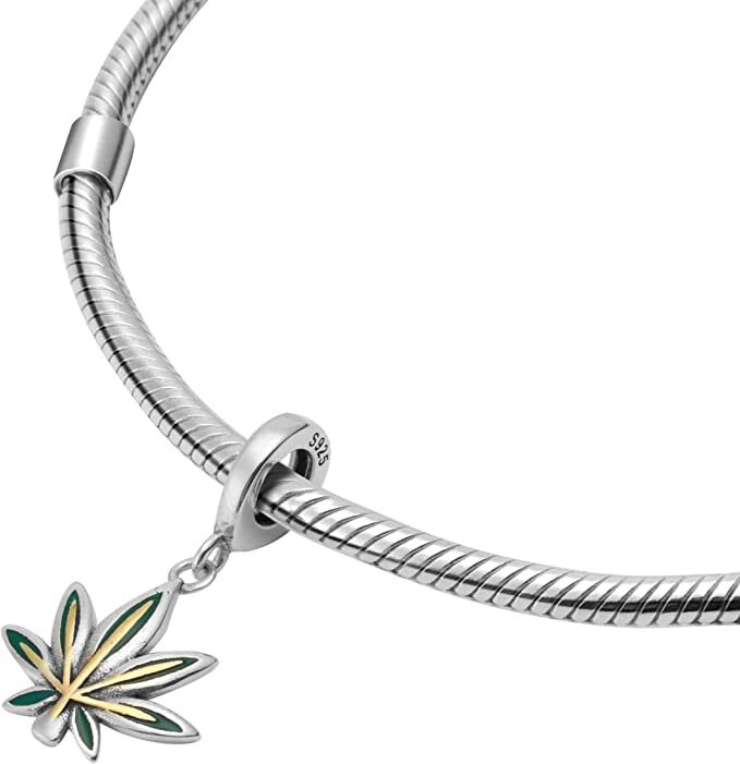 Weed pandora charm deals