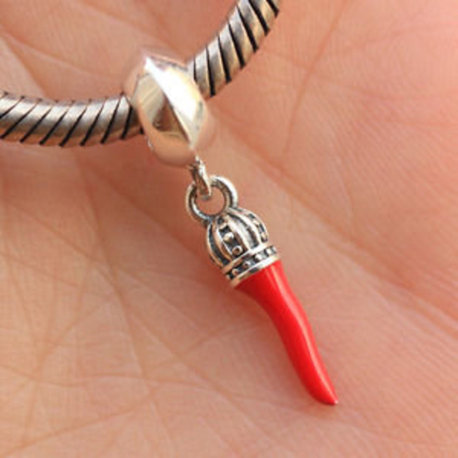 Italian horn shop pandora charm