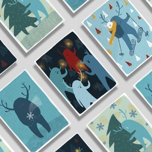 Postkartenset »Raunacht« Weihnachten A6