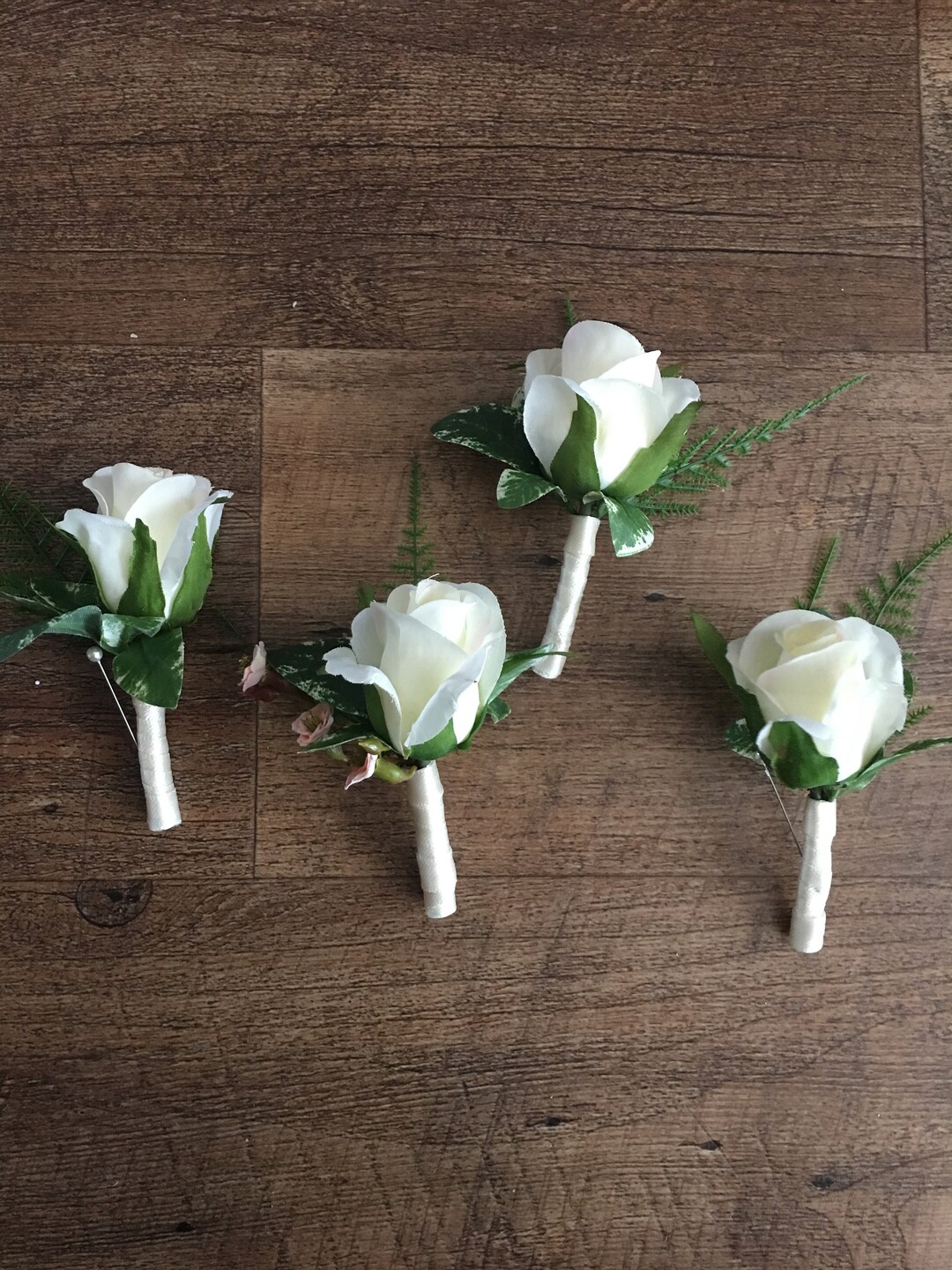 Boutonniere 10 Boutonnières Package White Other Colors 10 Etsy
