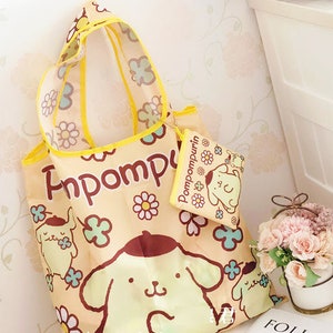 Cute and Kawaii High Quality Durable Japanese Cartoon Grocery Shopping Bags, Foldable Grocery Bag, Cute Shopping Tote,  Girl Shopping Bag