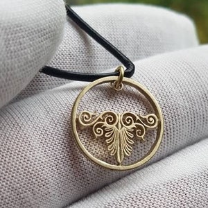 Ornament - Handgefertigter Anhänger aus einer griechischen 50 Lepta Münze - Europa, Griechenland
