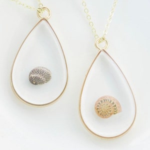 Seashell Resin Keepsake, Custom (made to order) Ocean Necklace, Beach Jewelry, Unique Ocean Lover Gift, Seashell Necklace, Gifts for Her