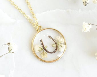 Custom Horse Hair Necklace: Gold Resin Handmade Keepsake, Memorial Jewelry