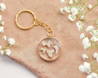 Custom Pet Tooth Keepsake: Resin Memorial Keychain