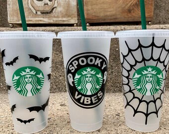 Personalized Starbucks Venti Cup Witches Brew Halloween