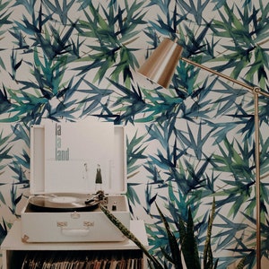 Blatt Tropisch | Wandbild | Blumentapete | Selbstklebend | Traditionelle Tapete | Express Versand |  #1